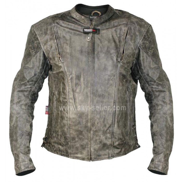 Vulcan NF-8150 Distressed Biker Leather Jacket For Men's